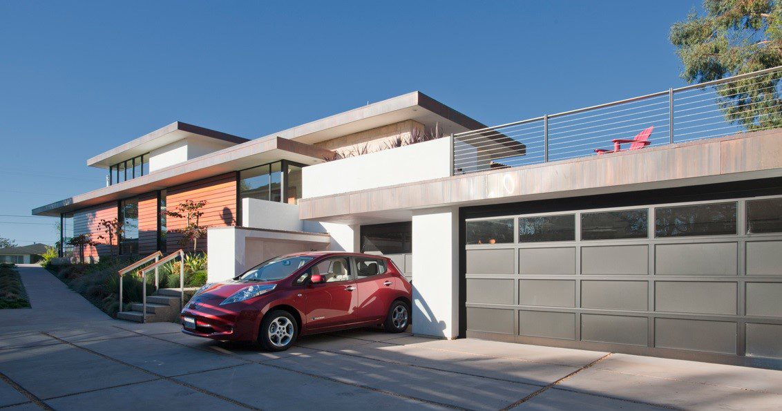 Outside image of a big size house along with a parked car